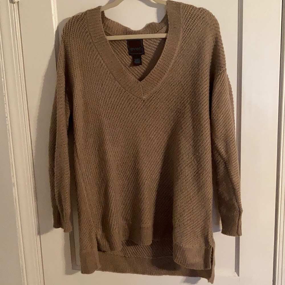 Beige sweater by even size large